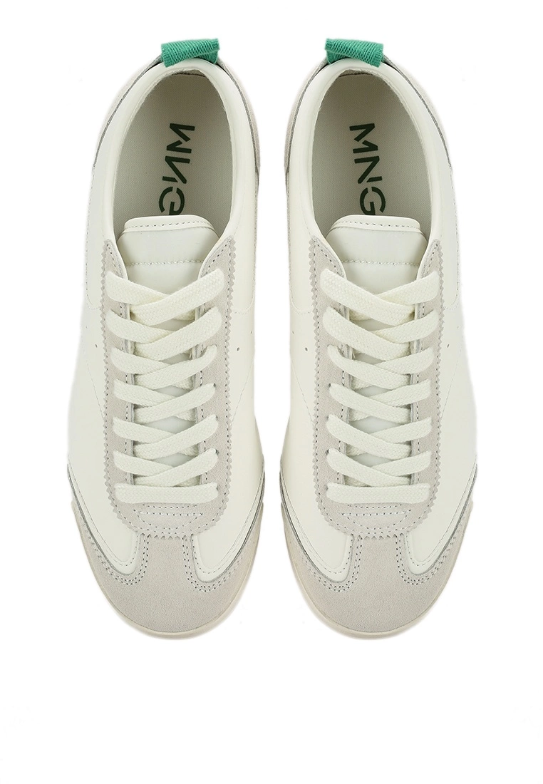 Mango Leather Panel Sneakers 6 Mango Leather Panel Sneakers - Image 4