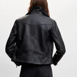 Mango Leather Biker Jacket 11 Mango Leather Biker Jacket -Mango popular store mango 4469 8526536 3