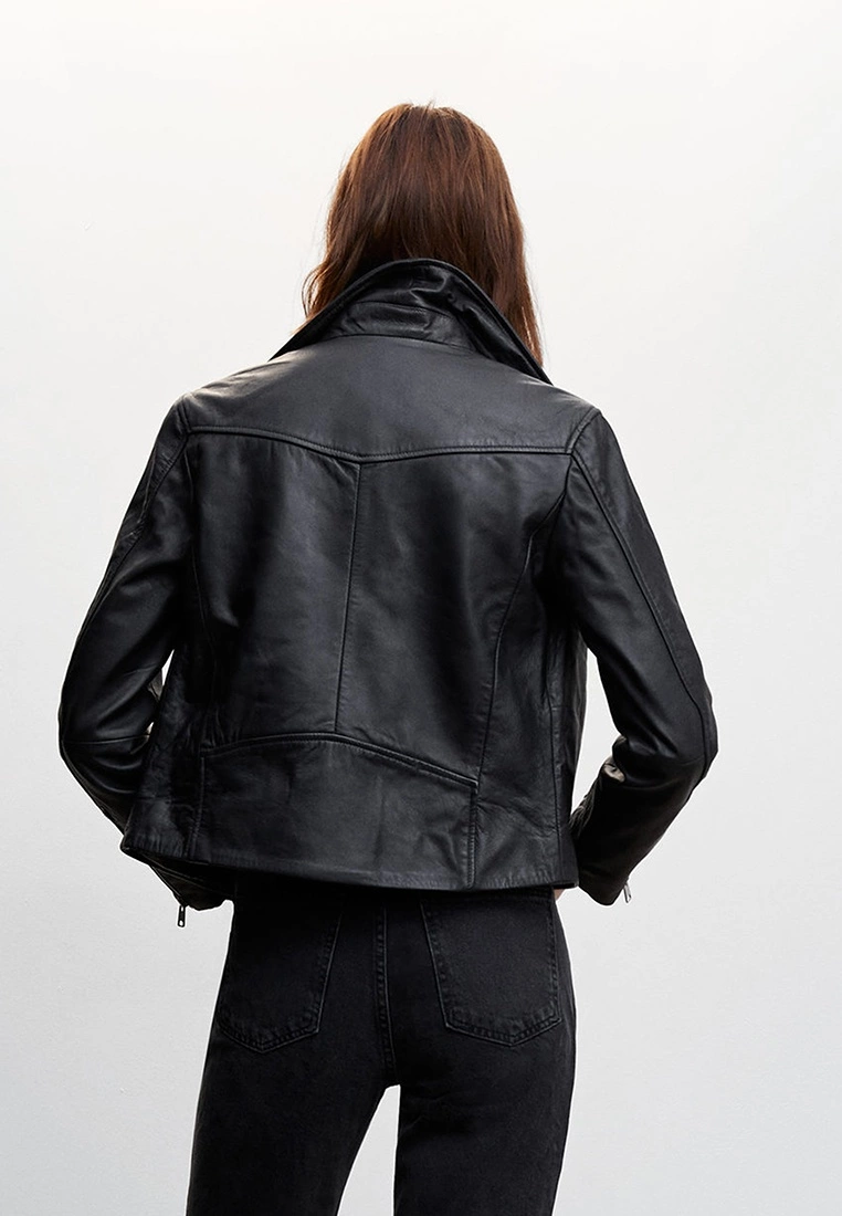 Mango Leather Biker Jacket 5 Mango Leather Biker Jacket - Image 3