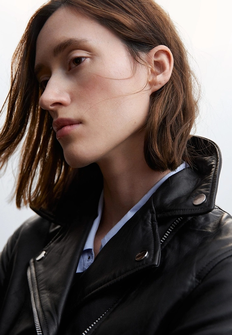 Mango Leather Biker Jacket 6 Mango Leather Biker Jacket - Image 4