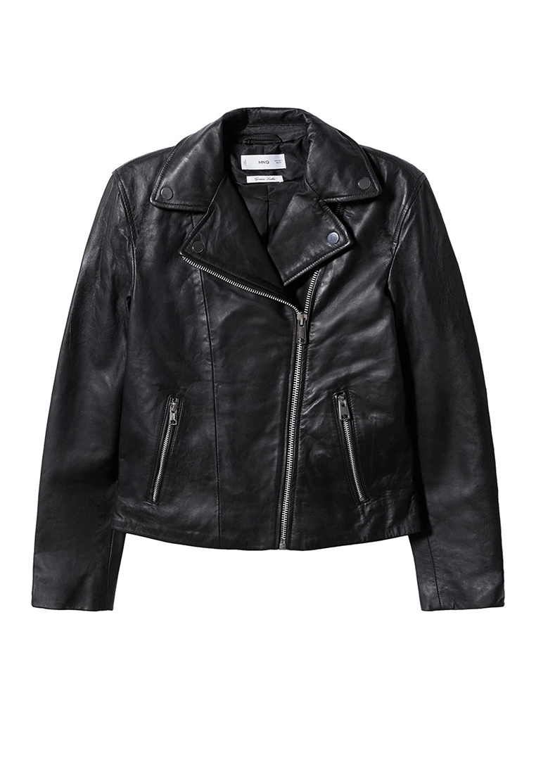 Mango Leather Biker Jacket 9 Mango Leather Biker Jacket - Image 7