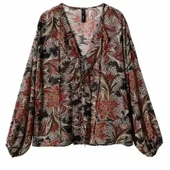 Mango Ruffle Bow Blouse -Mango popular store mango 4492 3526536 5