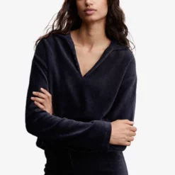 Mango Corduroy Polo Style Sweater