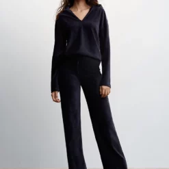 Mango Corduroy Polo Style Sweater -Mango popular store mango 4518 7267636 4