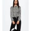 Mango Houndstooth Blouse -Mango popular store mango 4525 4526626 1