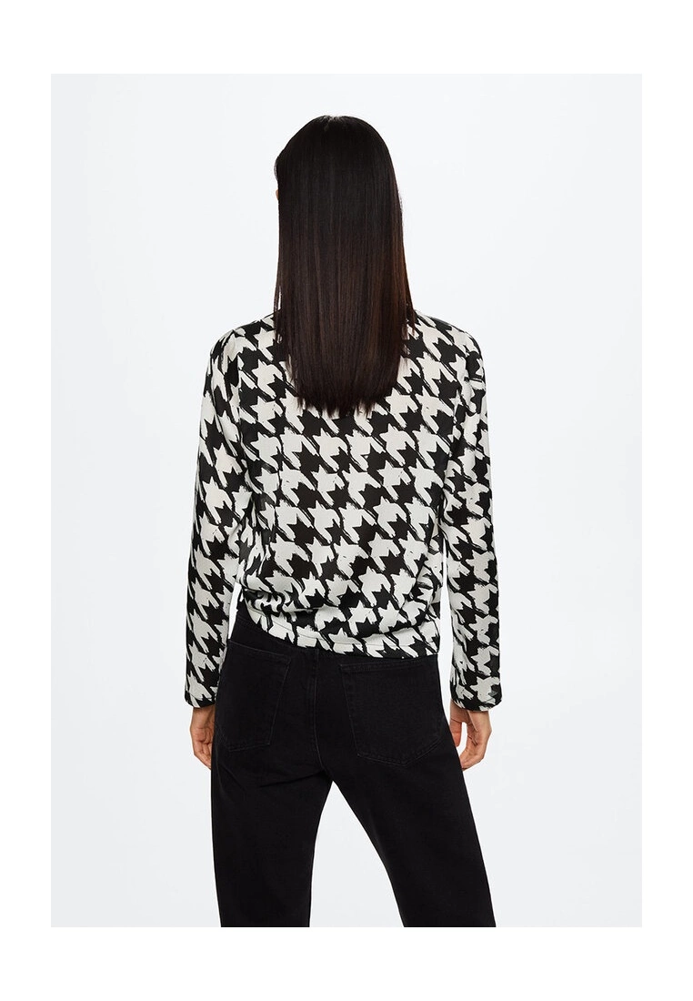 Mango Houndstooth Blouse 4 Mango Houndstooth Blouse - Image 2