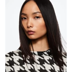 Mango Houndstooth Blouse 9 Mango Houndstooth Blouse -Mango popular store mango 4527 4526626 3