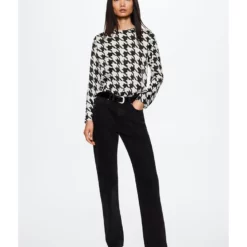 Mango Houndstooth Blouse 10 Mango Houndstooth Blouse -Mango popular store mango 4527 4526626 4