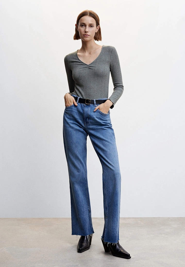 Mango Long-Sleeve T-Shirt with Ruffles 7 Mango Long-Sleeve T-Shirt with Ruffles - Image 5