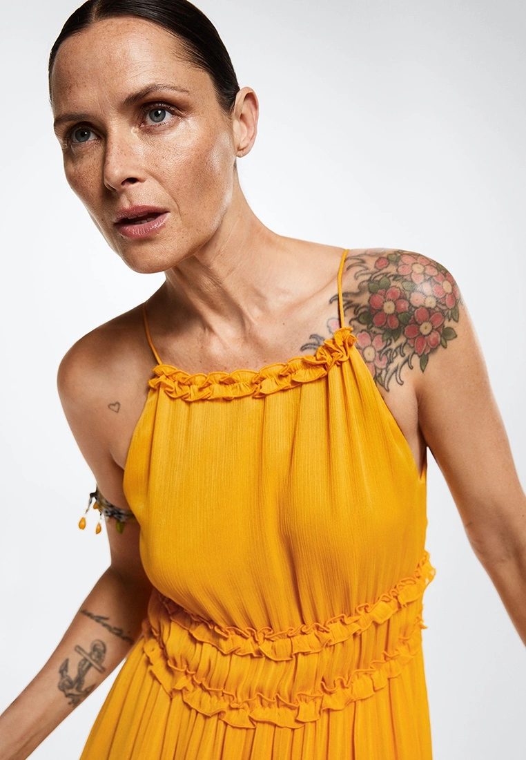Mango Maxi Ruffles Dress 6 Mango Maxi Ruffles Dress - Image 4