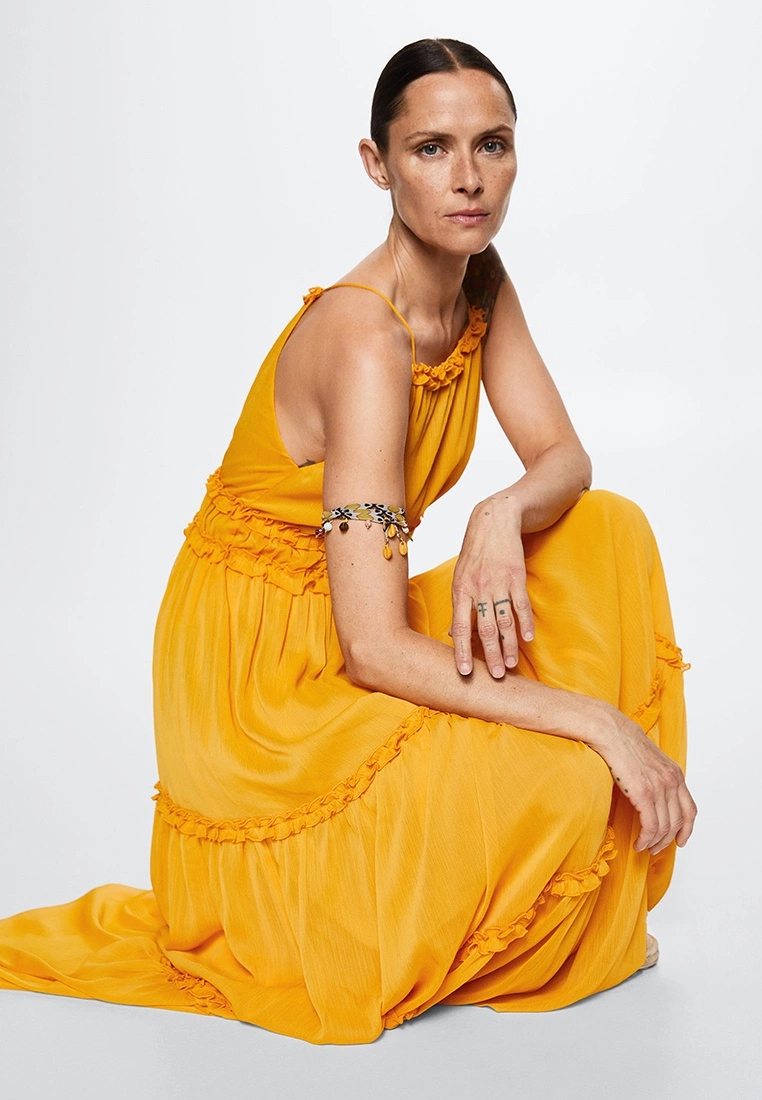 Mango Maxi Ruffles Dress 8 Mango Maxi Ruffles Dress - Image 6