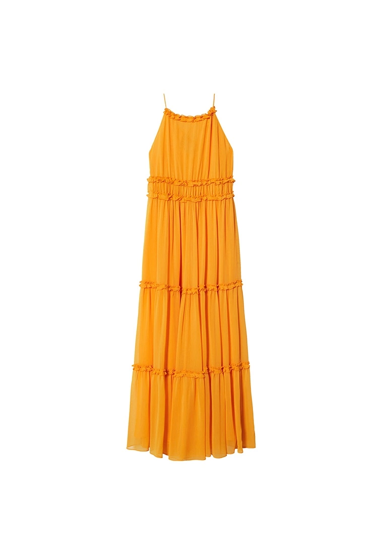 Mango Maxi Ruffles Dress 10 Mango Maxi Ruffles Dress - Image 8