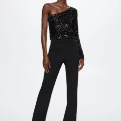 Mango Asymmetrical Sequin T-Shirt 11 Mango Asymmetrical Sequin T-Shirt -Mango popular store mango 4686 2682436 4