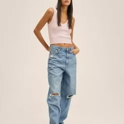 Mango Detail Beading Top -Mango popular store mango 4712 2746336 6