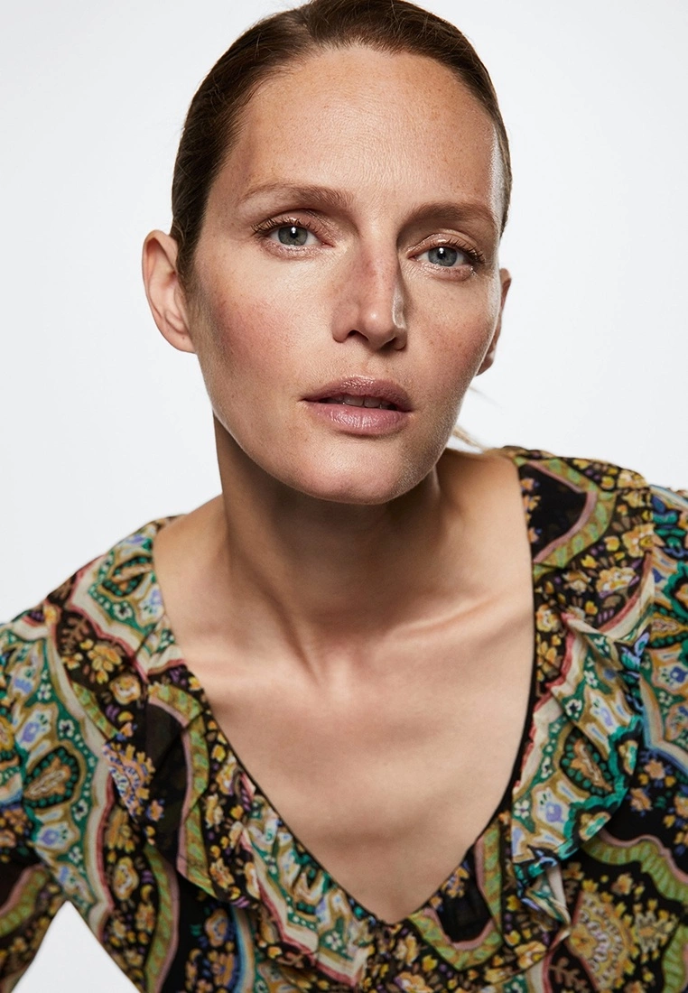 Mango Baroque Print Dress 6 Mango Baroque Print Dress - Image 4