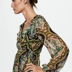 Mango Baroque Print Dress 13 Mango Baroque Print Dress -Mango popular store mango 4732 5917336 5
