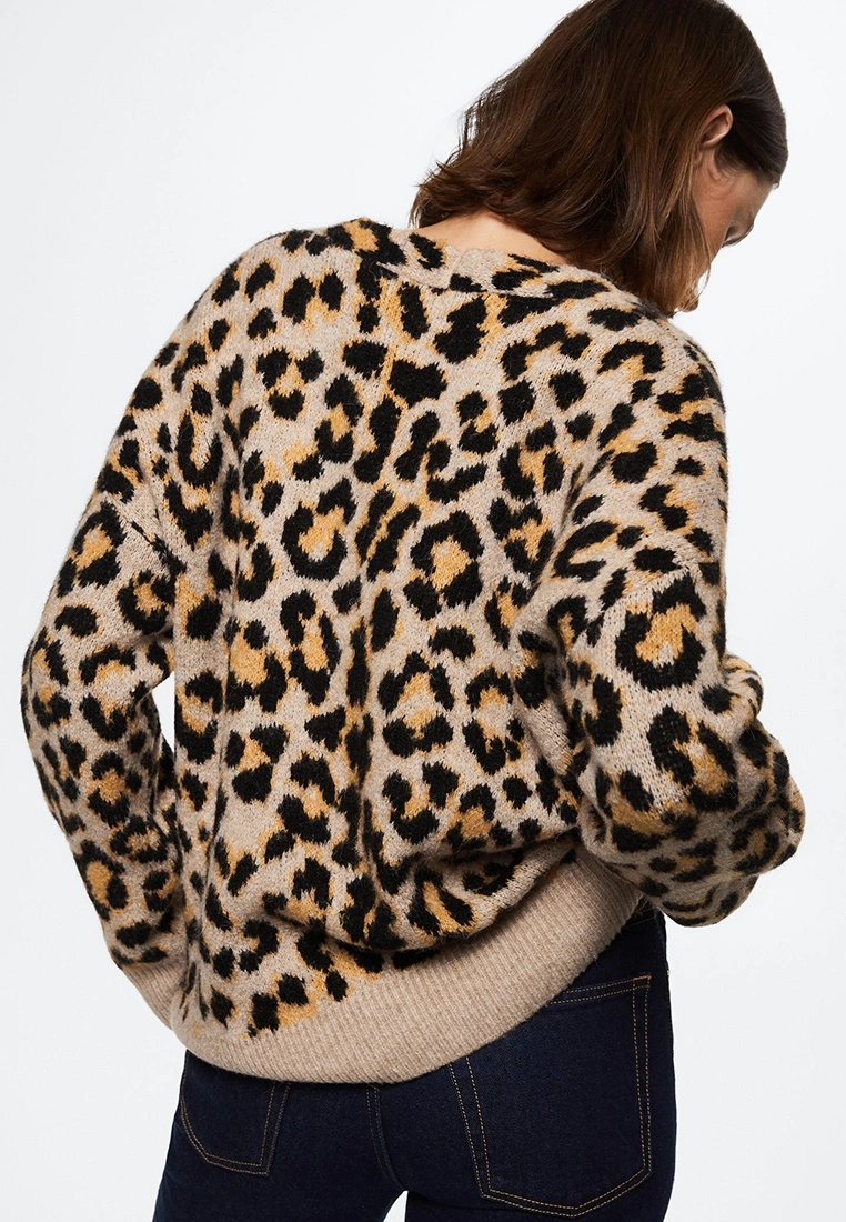 Mango Animal Print Cardigan 5 Mango Animal Print Cardigan - Image 3