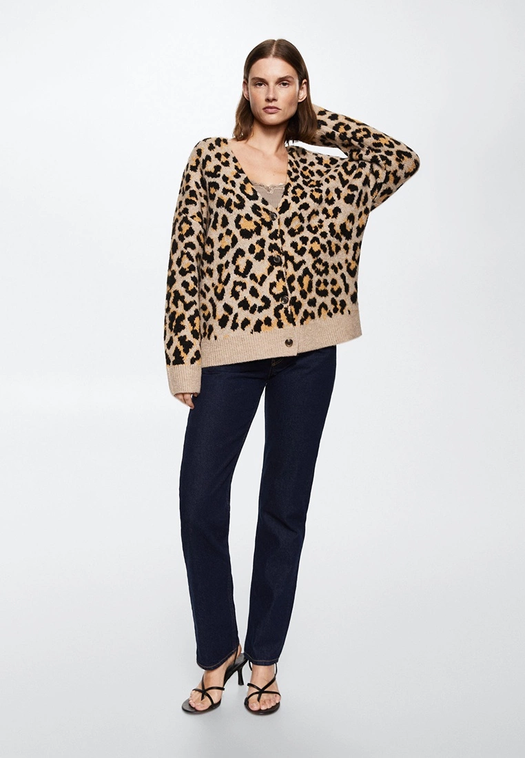 Mango Animal Print Cardigan 7 Mango Animal Print Cardigan - Image 5