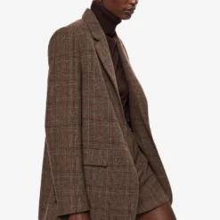 Mango Check Suit Blazer