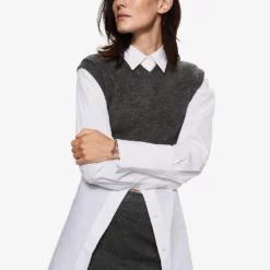 Mango V-Neck Knitted Gilet