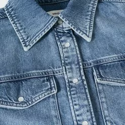 Mango Cotton Denim Shirt -Mango popular store mango 4815 7971036 5