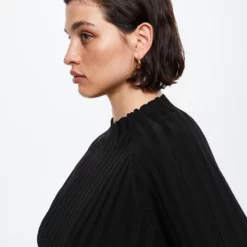 Mango High Collar Ribbed Knit Sweater -Mango popular store mango 4836 0471036 5