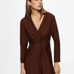 Mango Draped Detail Dress -Mango popular store mango 4847 7871036 3