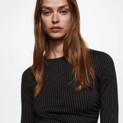 Mango Pinstripe Print Dress -Mango popular store mango 4854 1770036 3