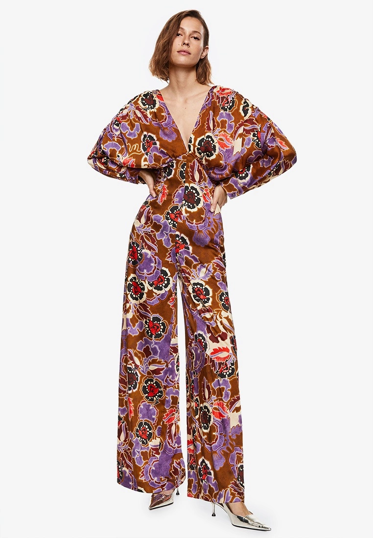 Mango Printed Satin Jumpsuit 3 Mango Printed Satin Jumpsuit