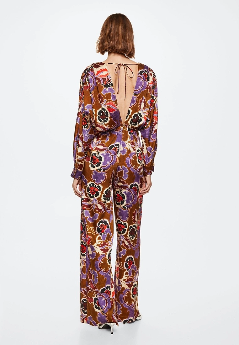Mango Printed Satin Jumpsuit 4 Mango Printed Satin Jumpsuit - Image 2