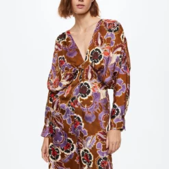 Mango Printed Satin Jumpsuit 13 Mango Printed Satin Jumpsuit -Mango popular store mango 4872 8281036 5