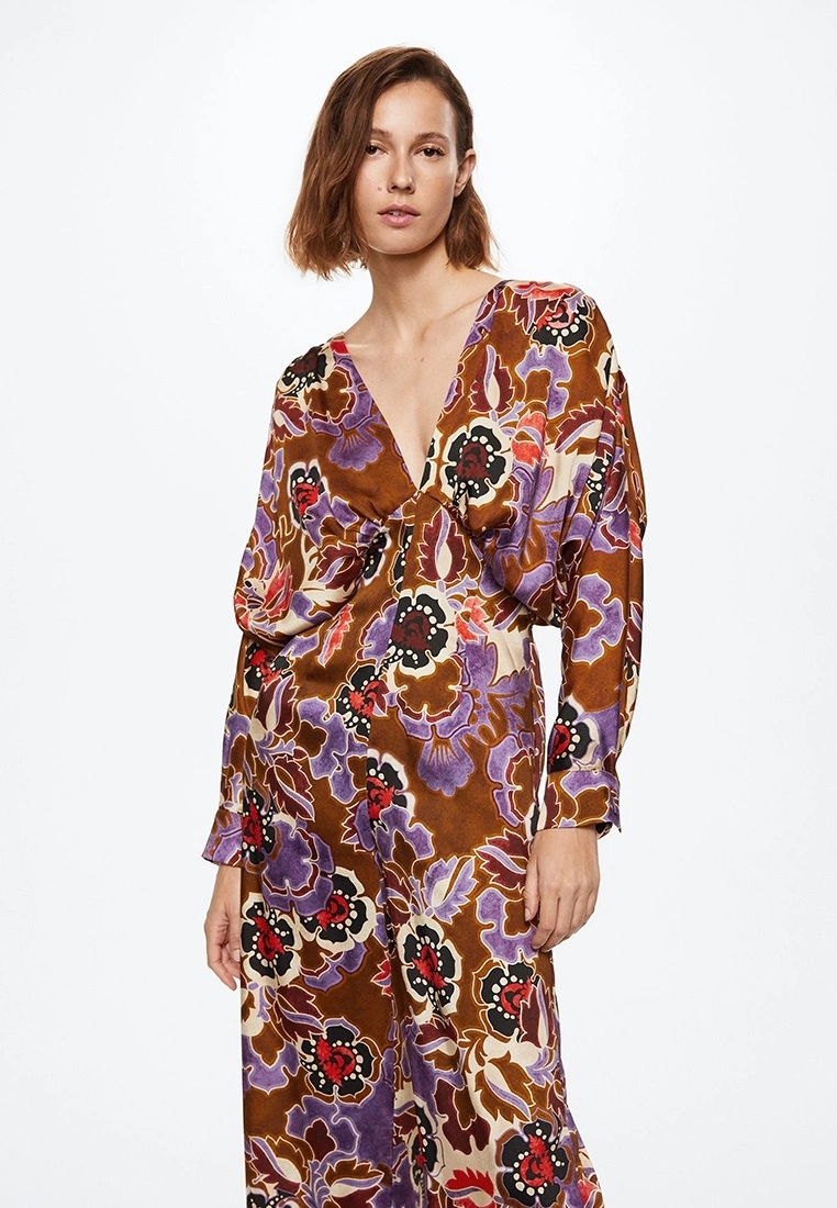 Mango Printed Satin Jumpsuit 7 Mango Printed Satin Jumpsuit - Image 5