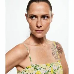 Mango Floral-Print Flowy Dress -Mango popular store mango 4907 8058526 3