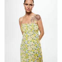 Mango Floral-Print Flowy Dress -Mango popular store mango 4907 8058526 4