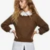 Mango Knitted Cropped Sweater -Mango popular store mango 4954 5570036 1