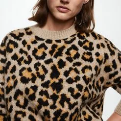 Mango Animal Print Sweater -Mango popular store mango 4958 3080036 4
