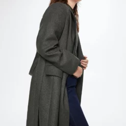 Mango Long Lapel Coat -Mango popular store mango 4961 0561036 8