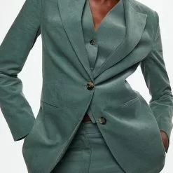 Mango Micro Corduroy Structured Blazer -Mango popular store mango 4982 9624926 5