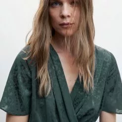 Mango Jacquard Flowy Blouse 11 Mango Jacquard Flowy Blouse -Mango popular store mango 4986 6732636 3