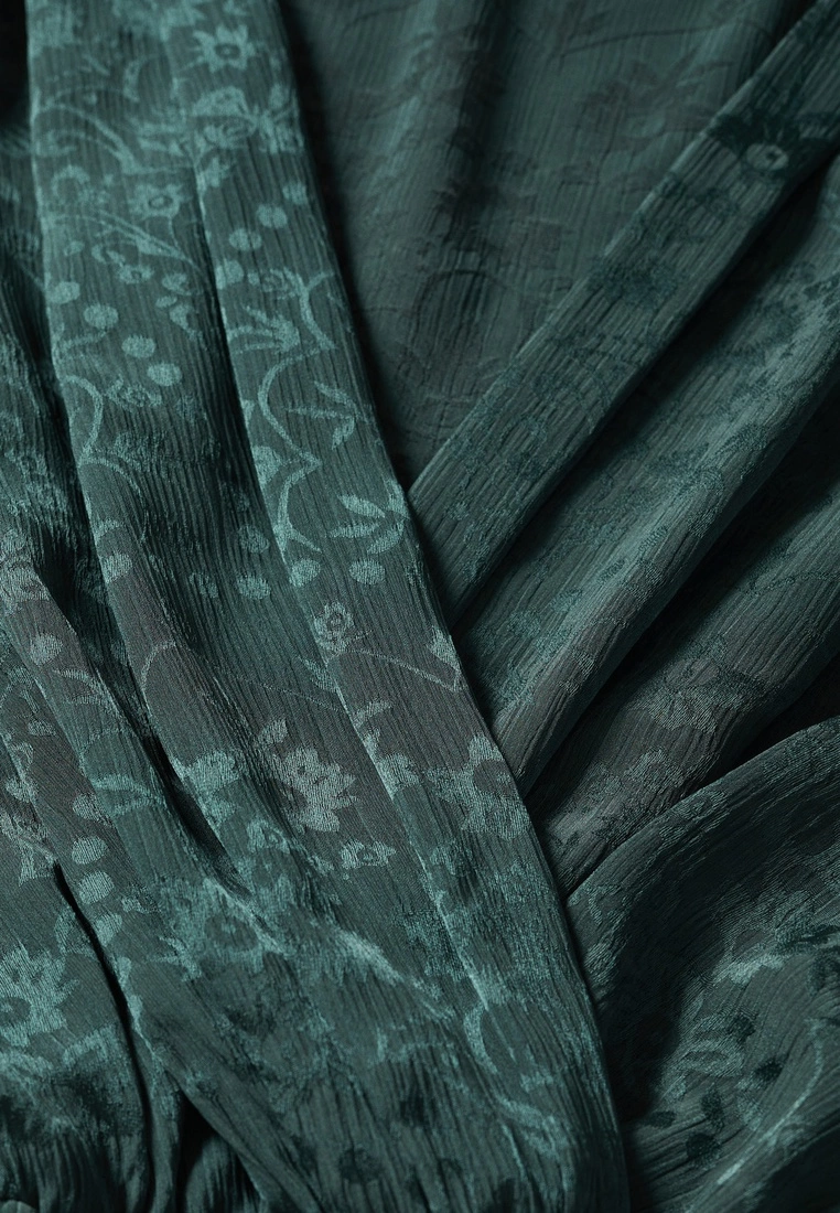 Mango Jacquard Flowy Blouse 7 Mango Jacquard Flowy Blouse - Image 5