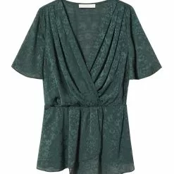 Mango Jacquard Flowy Blouse 15 Mango Jacquard Flowy Blouse -Mango popular store mango 4990 6732636 7