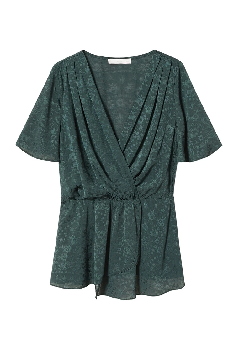 Mango Jacquard Flowy Blouse 9 Mango Jacquard Flowy Blouse - Image 7