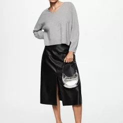 Mango V-Neck Cashmere Sweater -Mango popular store mango 4992 3081036 5