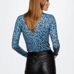 Mango Printed Turtleneck Top 9 Mango Printed Turtleneck Top -Mango popular store mango 4999 5180036 2