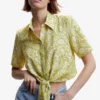 Mango Knot Printed Shirt -Mango popular store mango 5005 1662636 1