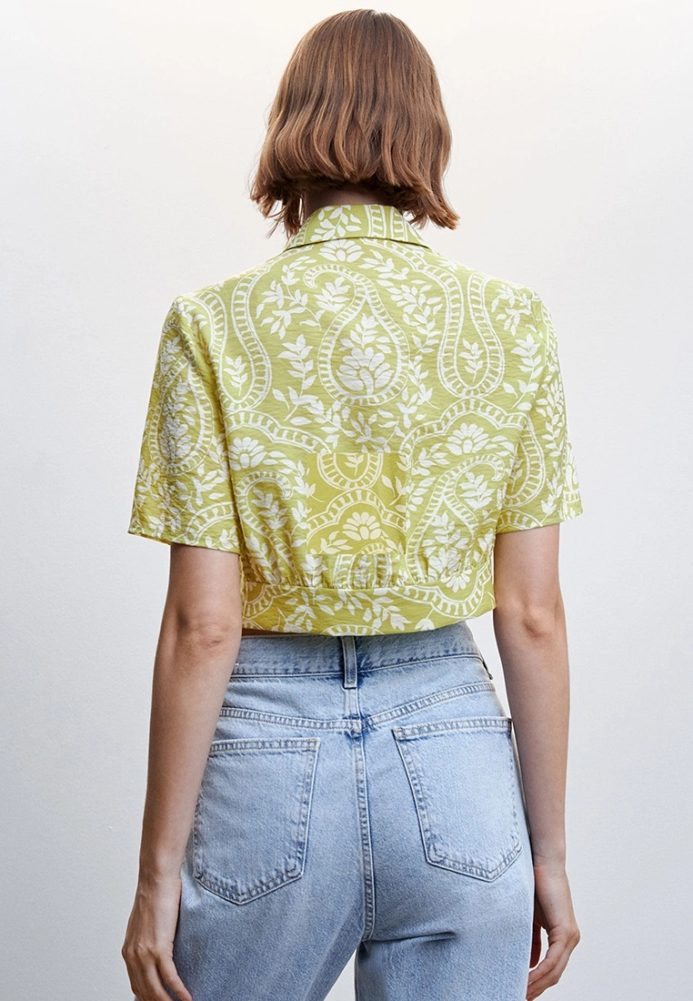 Mango Knot Printed Shirt 4 Mango Knot Printed Shirt - Image 2