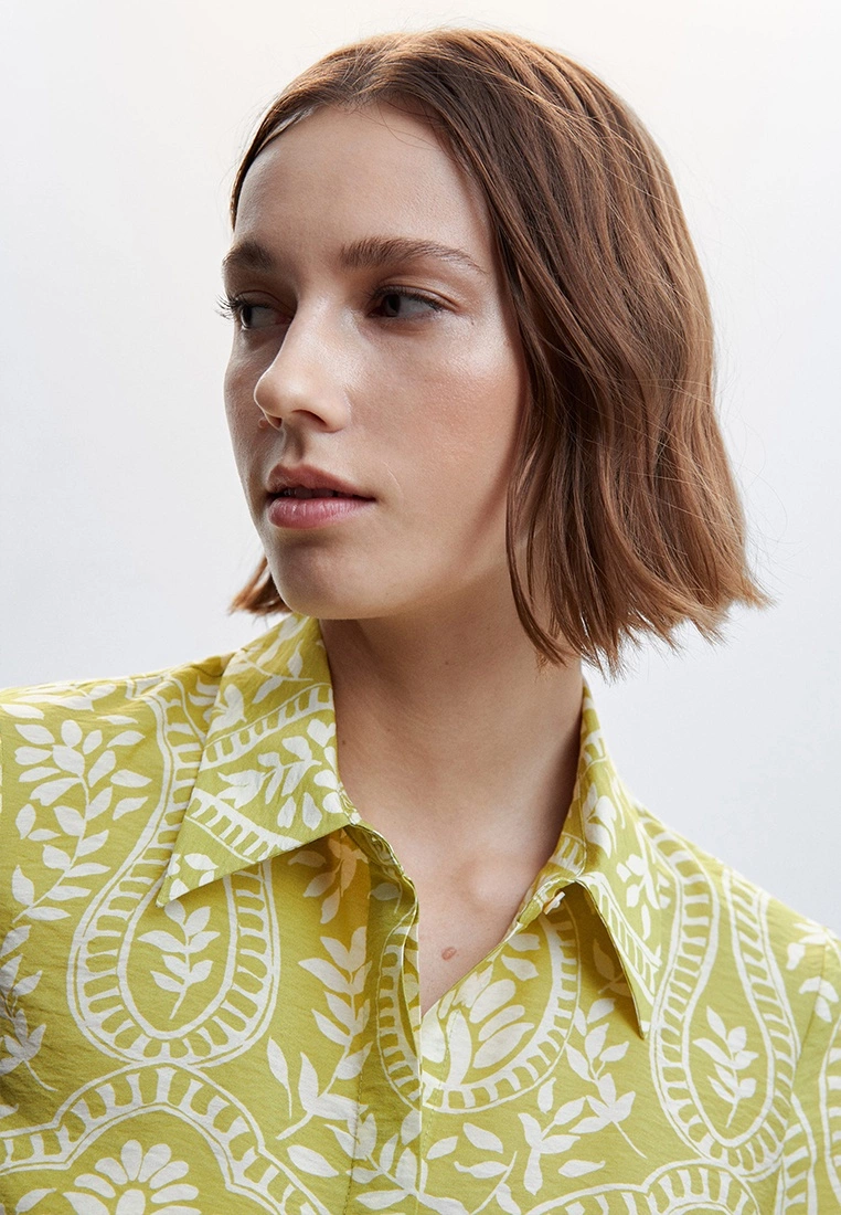 Mango Knot Printed Shirt 6 Mango Knot Printed Shirt - Image 4