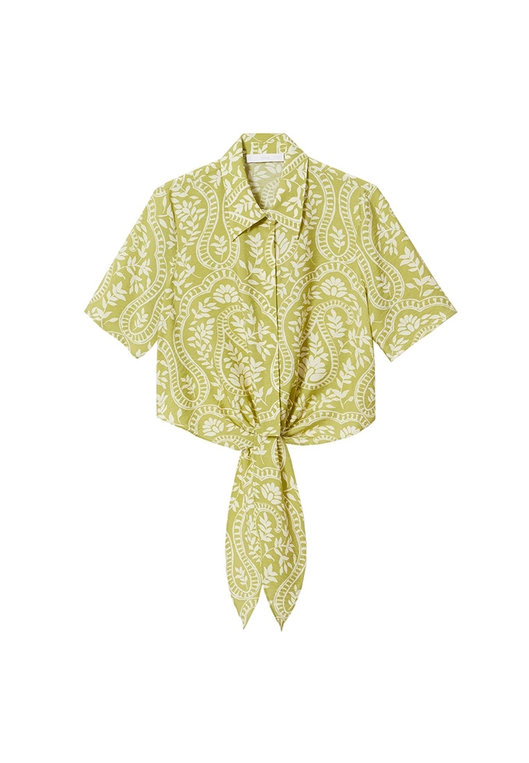 Mango Knot Printed Shirt 8 Mango Knot Printed Shirt - Image 6