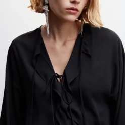 Mango Ruffle Bow Blouse -Mango popular store mango 5008 7532636 3