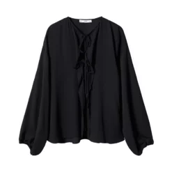 Mango Ruffle Bow Blouse -Mango popular store mango 5009 7532636 7